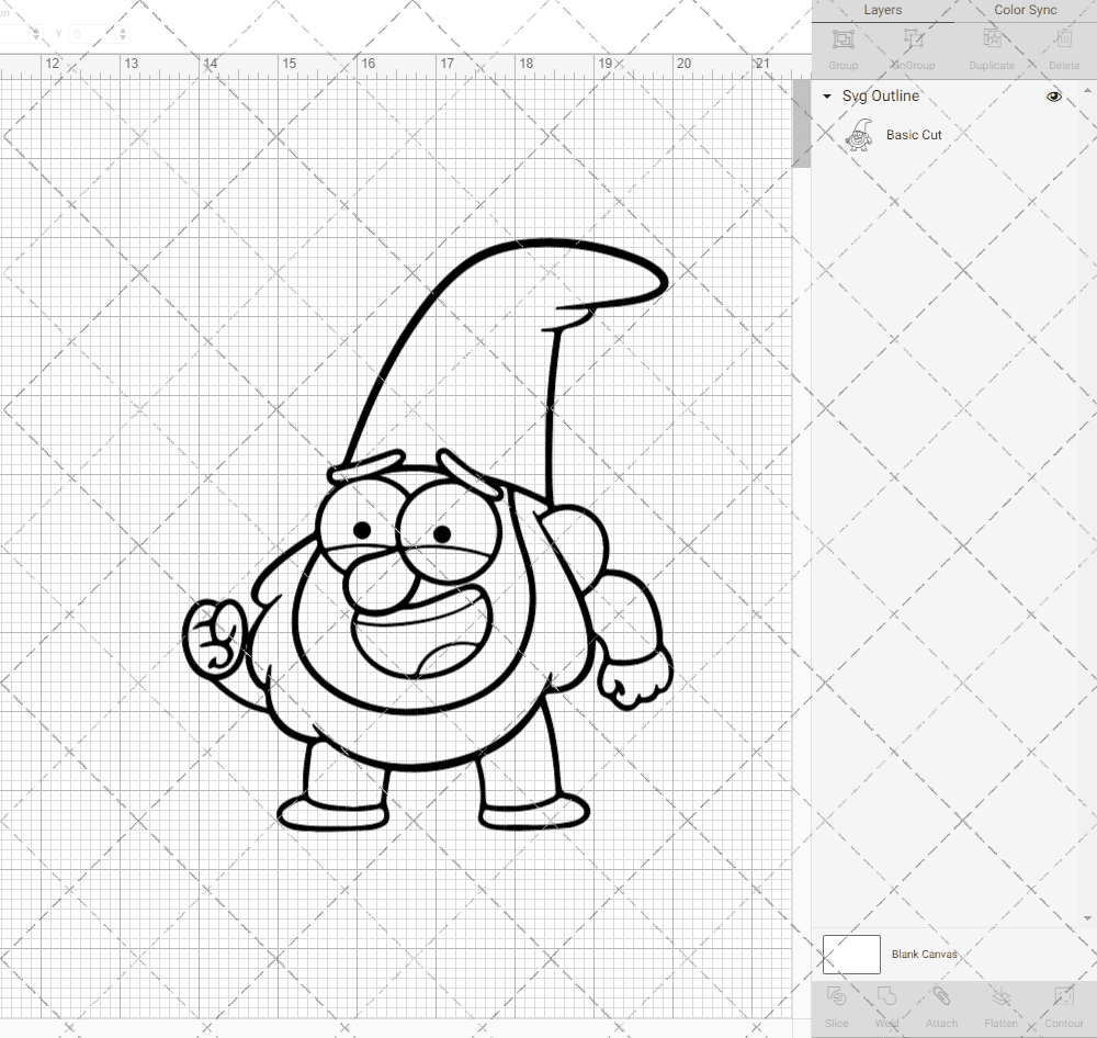 Jeff the Gnome - Gravity Falls, Svg, Dxf, Eps, Png SvgShopArt