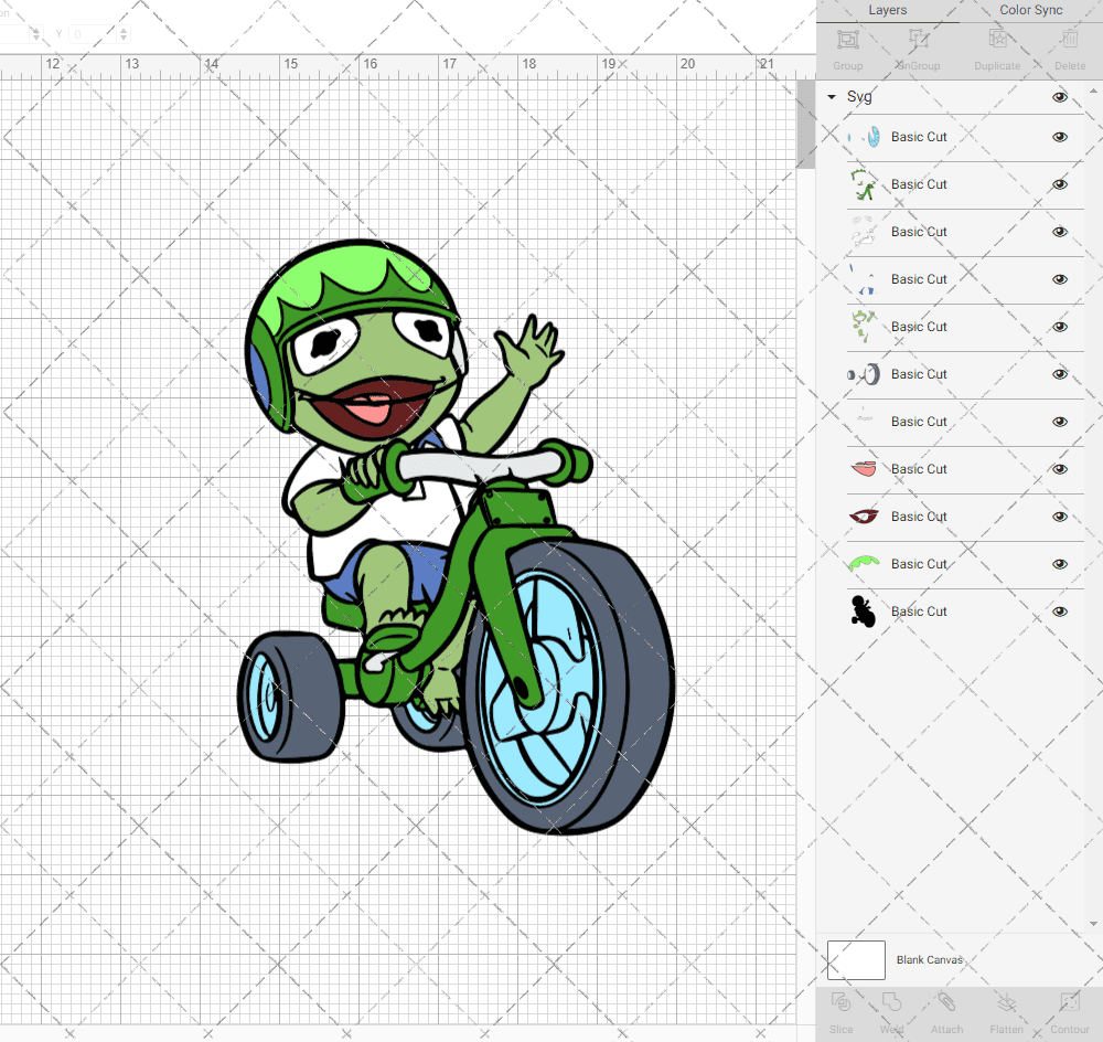 Kermit The Frog - Muppet Babies, Svg, Dxf, Eps, Png SvgShopArt