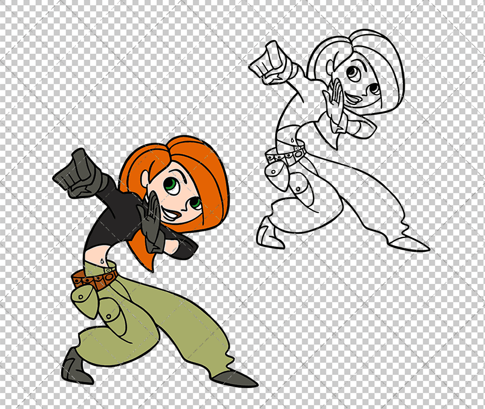 Kim Possible 002, Svg, Dxf, Eps, Png SvgShopArt