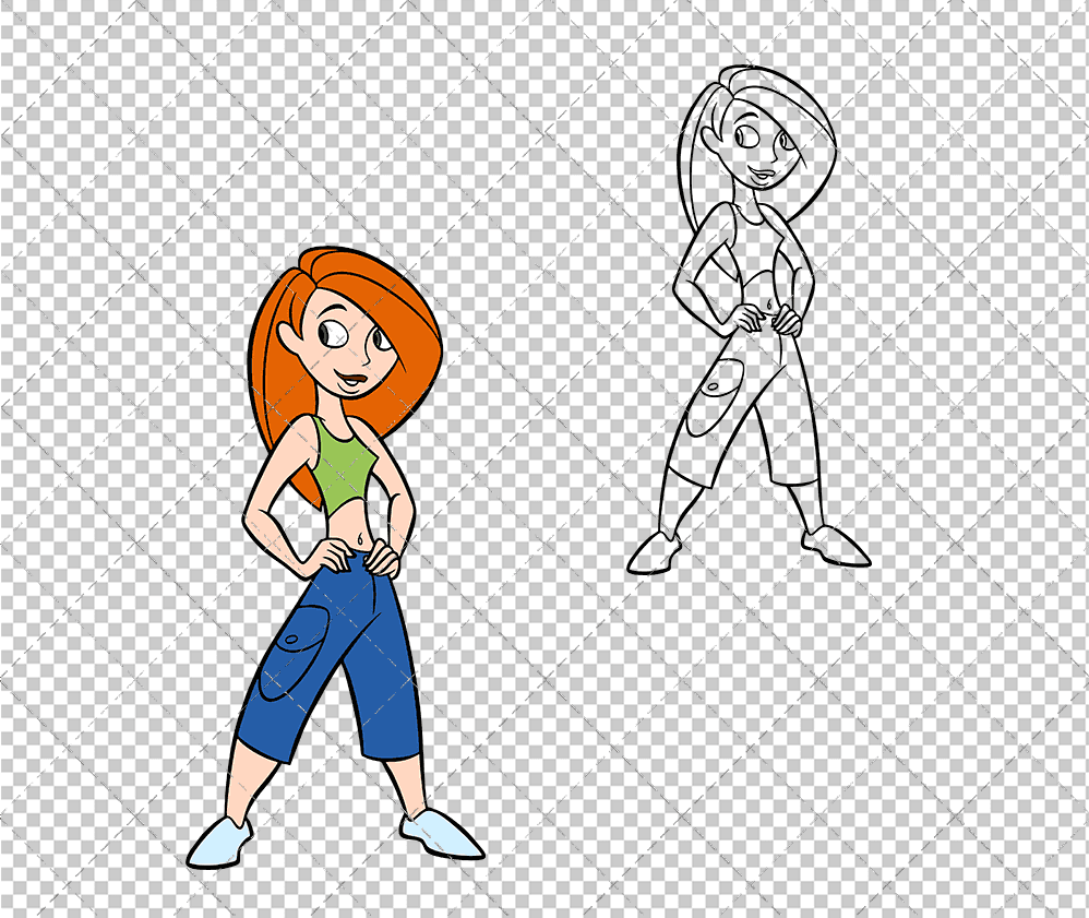 Kim Possible, Svg, Dxf, Eps, Png SvgShopArt