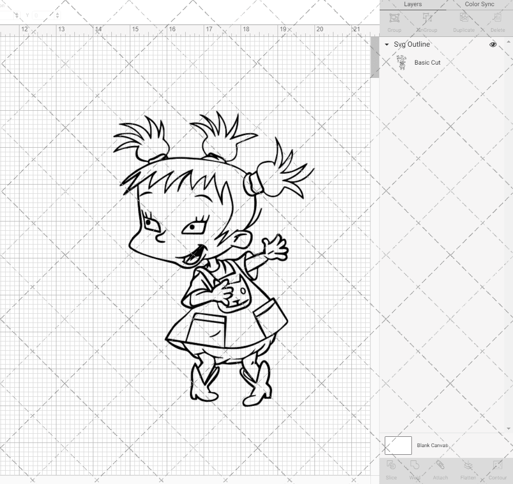 Kimi Finster - Rugrats, Svg, Dxf, Eps, Png SvgShopArt