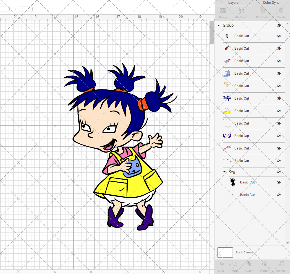 Kimi Finster - Rugrats, Svg, Dxf, Eps, Png SvgShopArt