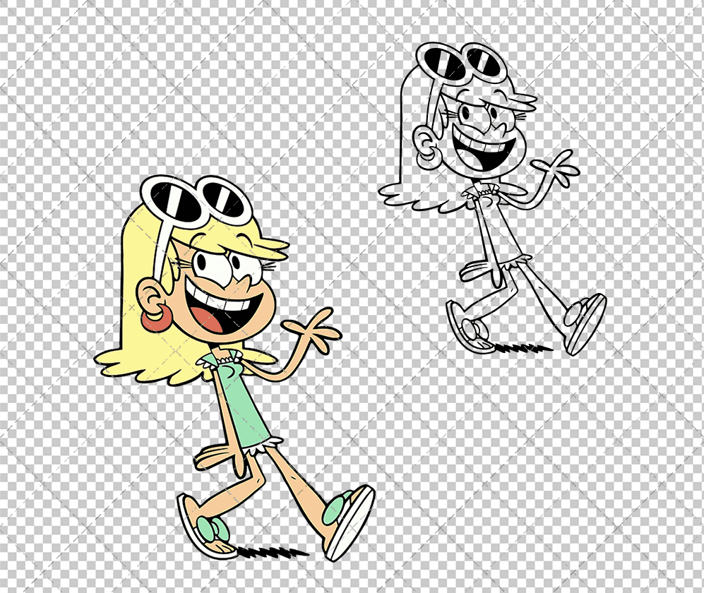 Leni Loud - The Loud House, Svg, Dxf, Eps, Png - SvgShopArt