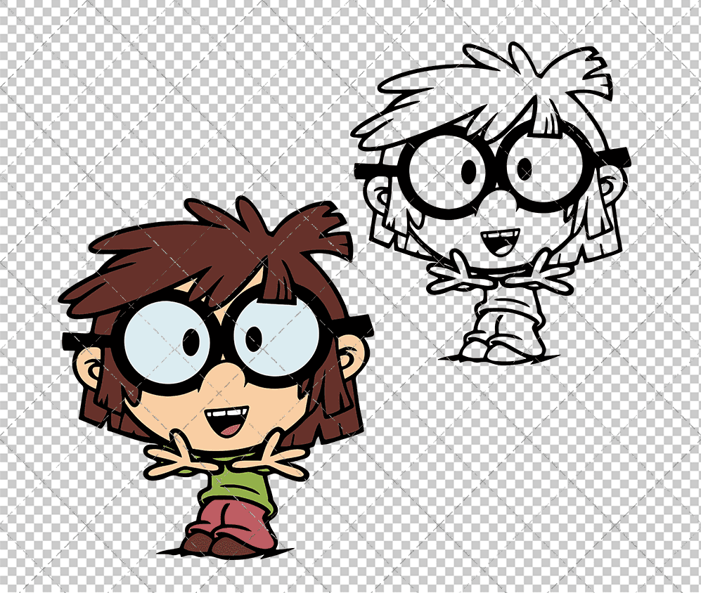 Lisa Loud - The Loud House 002, Svg, Dxf, Eps, Png - SvgShopArt