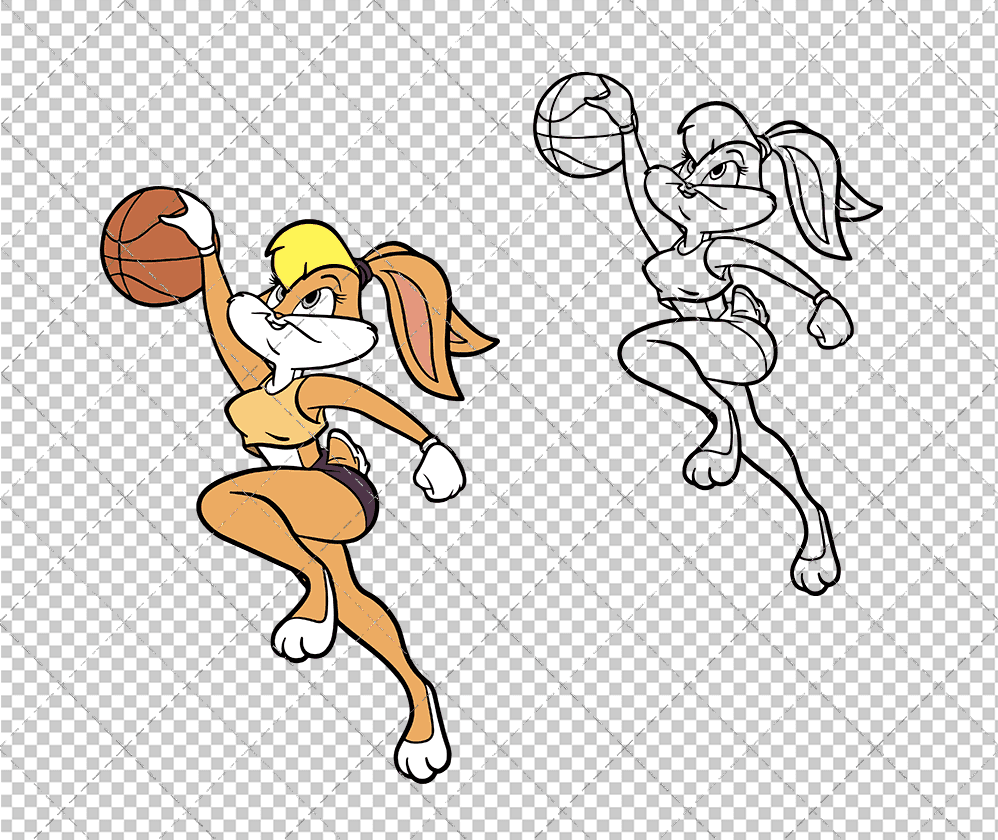 Lola Bunny - Looney Tunes 002, Svg, Dxf, Eps, Png - SvgShopArt