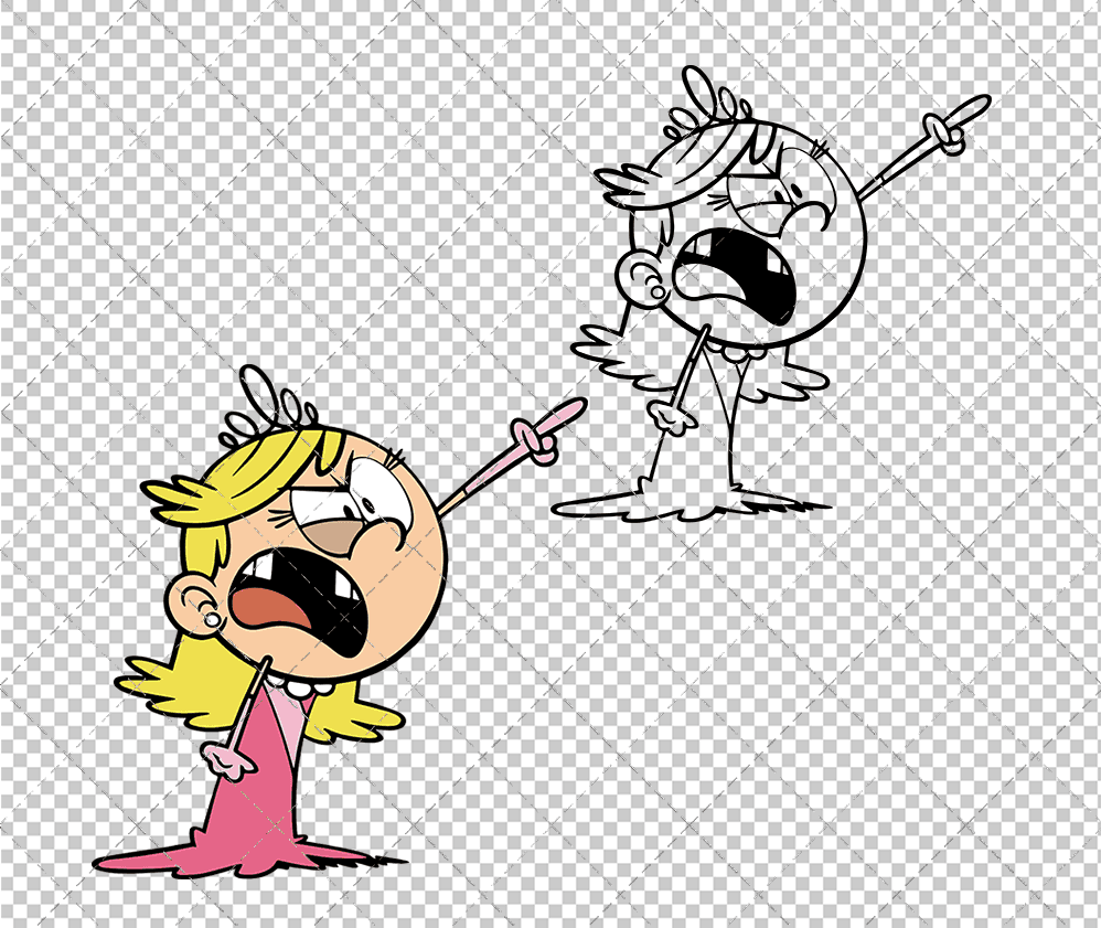 Lola Loud - The Loud House, Svg, Dxf, Eps, Png - SvgShopArt