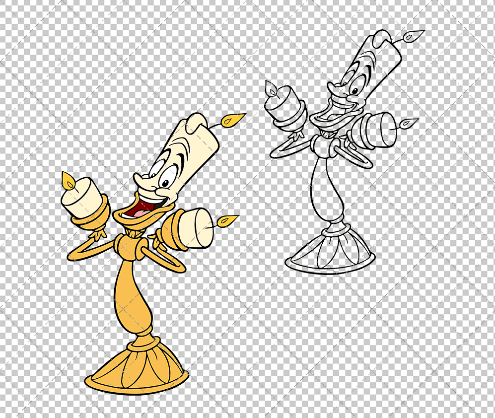 Lumiere - Beauty and the Beast, Svg, Dxf, Eps, Png SvgShopArt