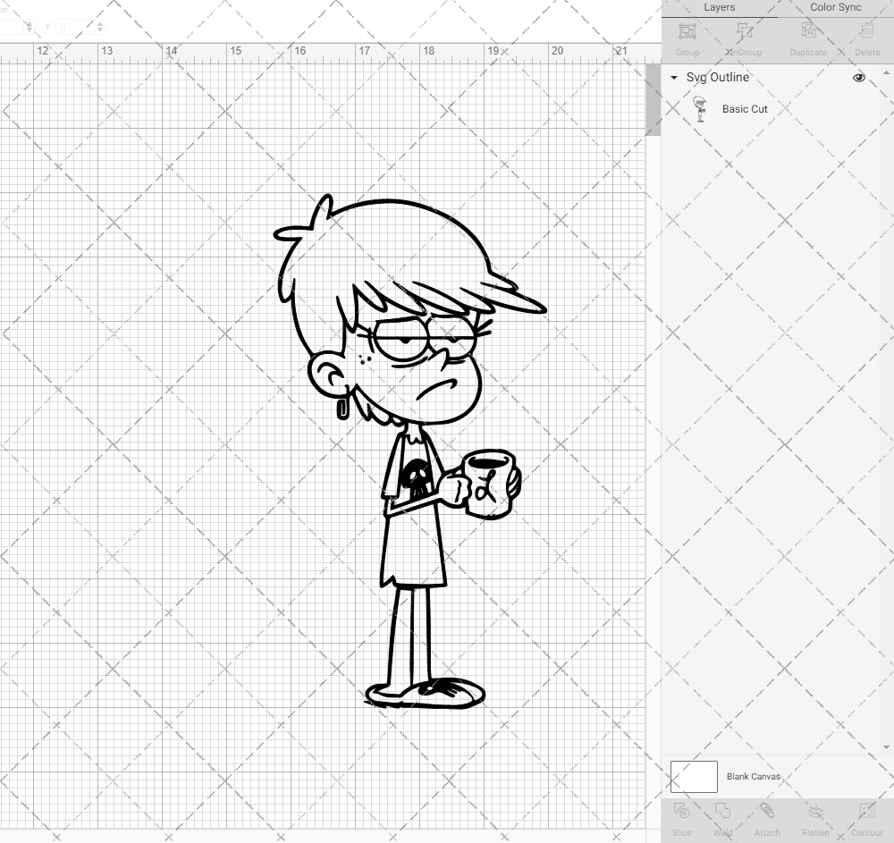 Luna Loud - The Loud House 002, Svg, Dxf, Eps, Png SvgShopArt