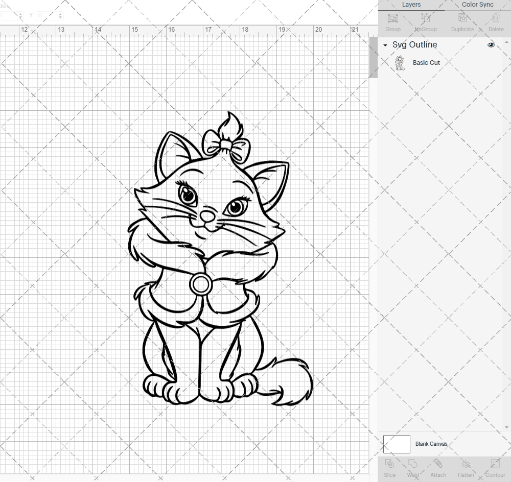 Marie - The Aristocats 009, Svg, Dxf, Eps, Png SvgShopArt