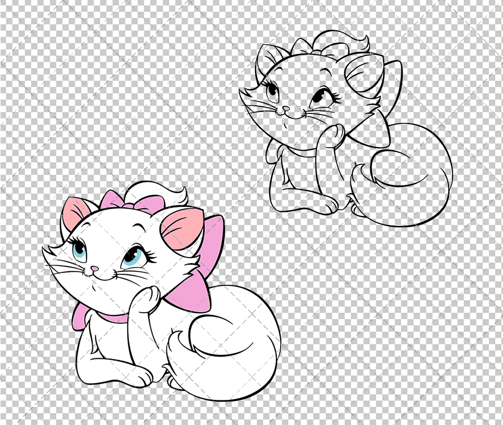 Marie - The Aristocats, Svg, Dxf, Eps, Png SvgShopArt