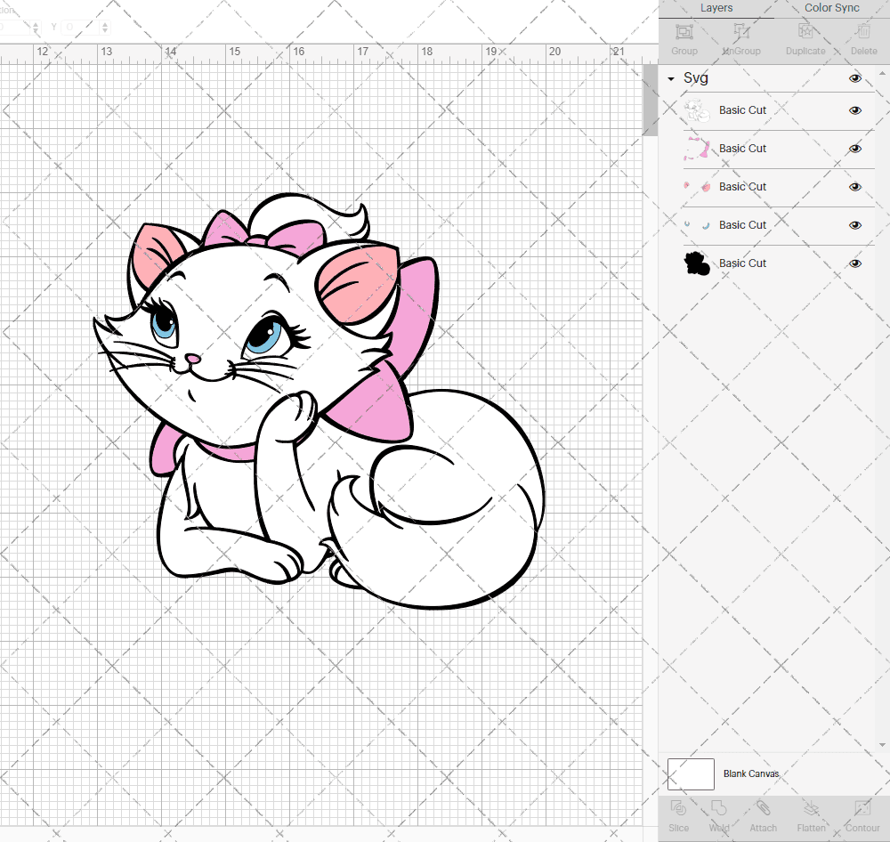 Marie - The Aristocats, Svg, Dxf, Eps, Png SvgShopArt