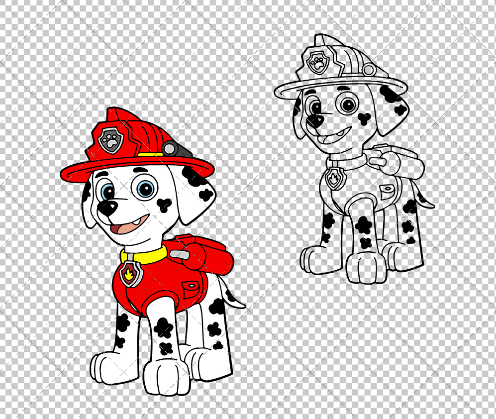 Marshall - Paw Patrol 002, Svg, Dxf, Eps, Png SvgShopArt