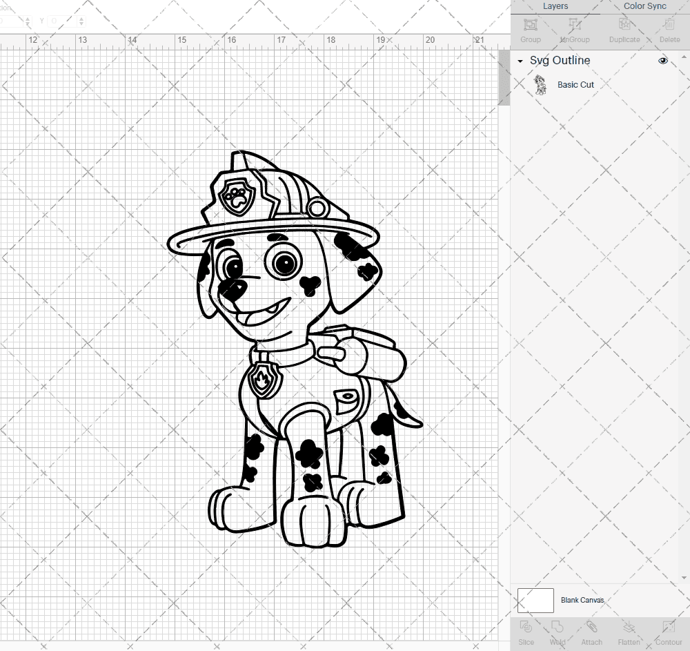 Marshall - Paw Patrol 002, Svg, Dxf, Eps, Png SvgShopArt