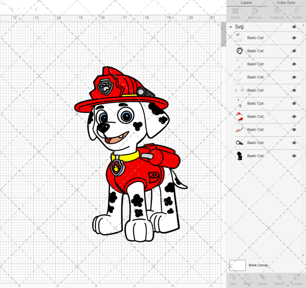 Marshall - Paw Patrol 002, Svg, Dxf, Eps, Png SvgShopArt