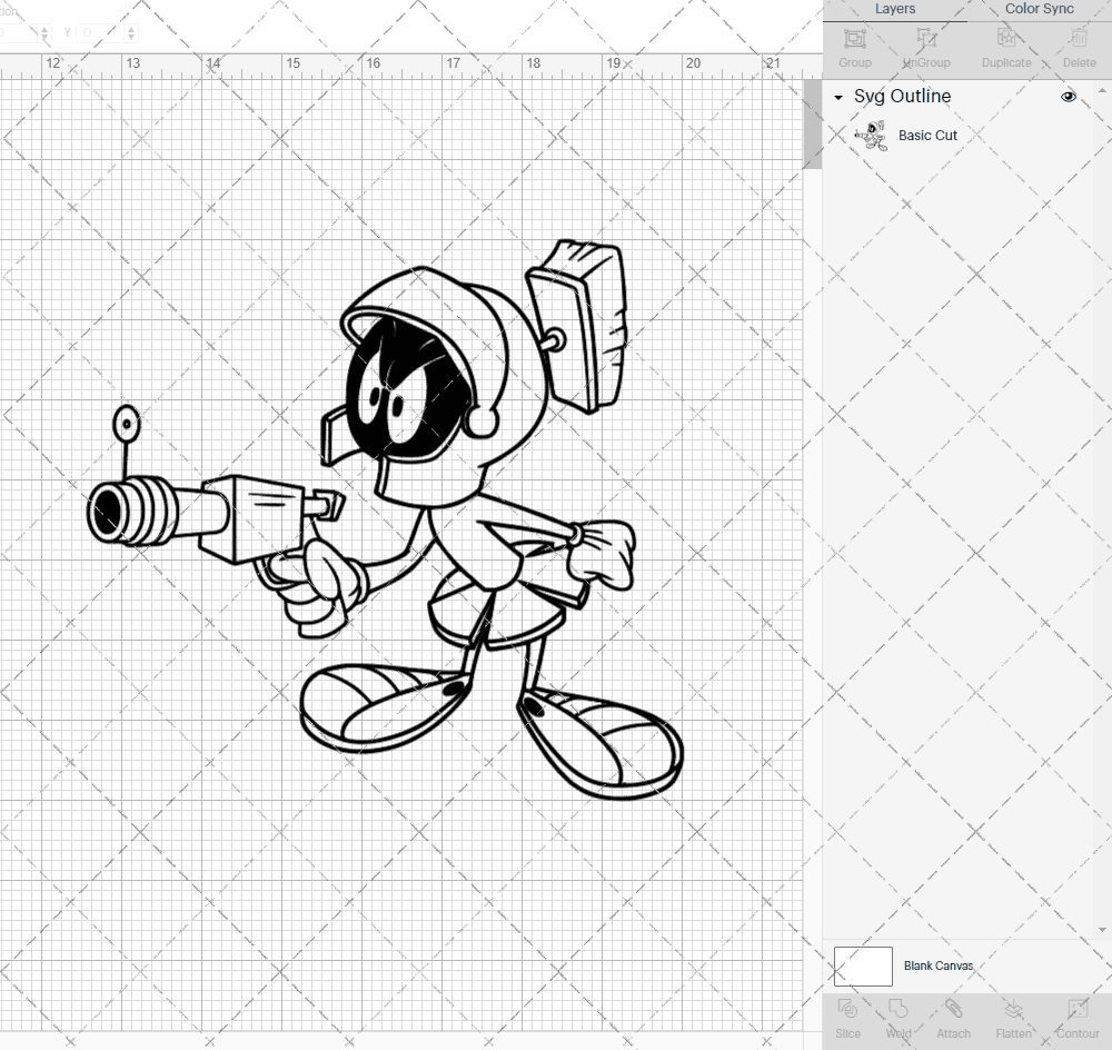 Marvin The Martian - Looney Tunes 005, Svg, Dxf, Eps, Png SvgShopArt