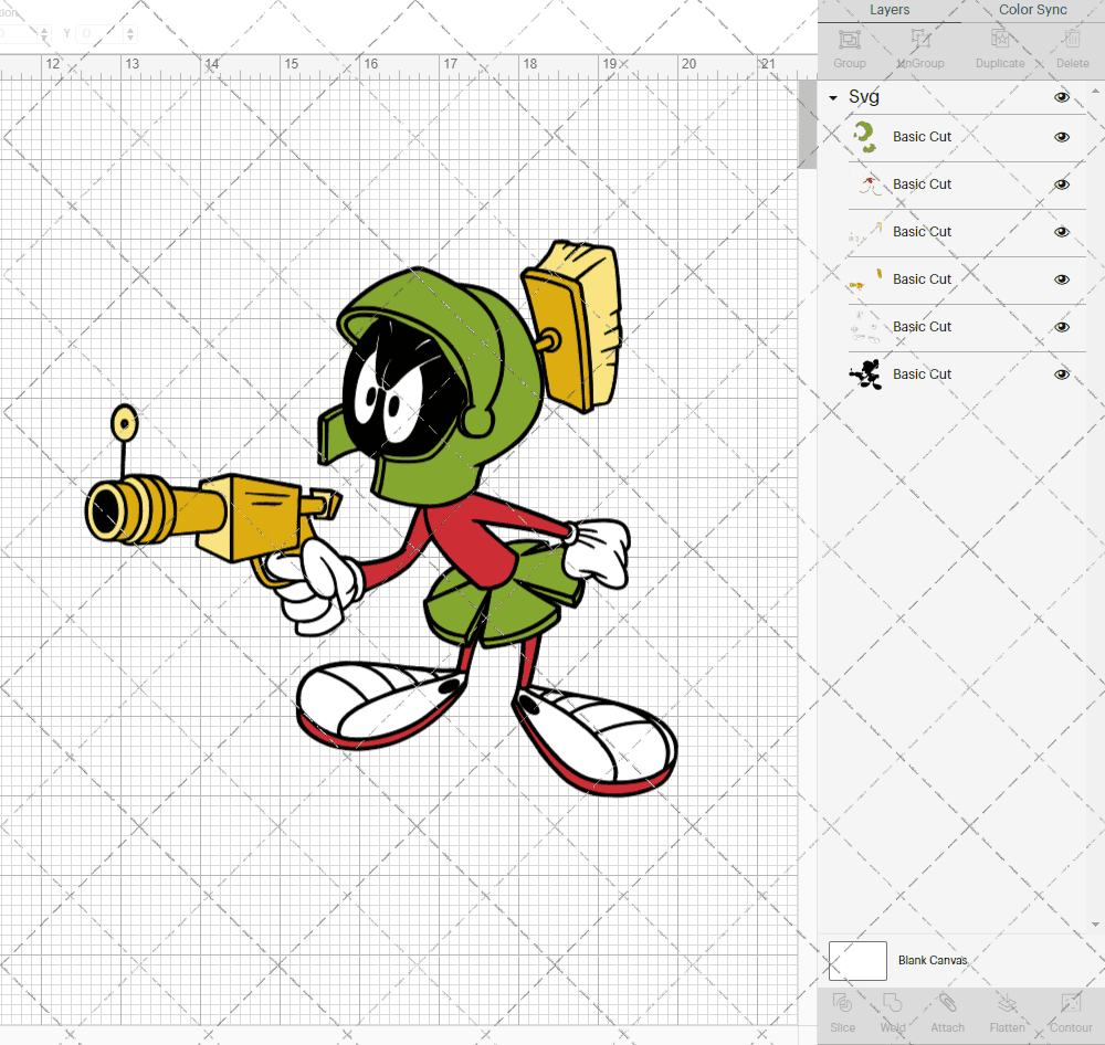 Marvin The Martian - Looney Tunes 005, Svg, Dxf, Eps, Png SvgShopArt