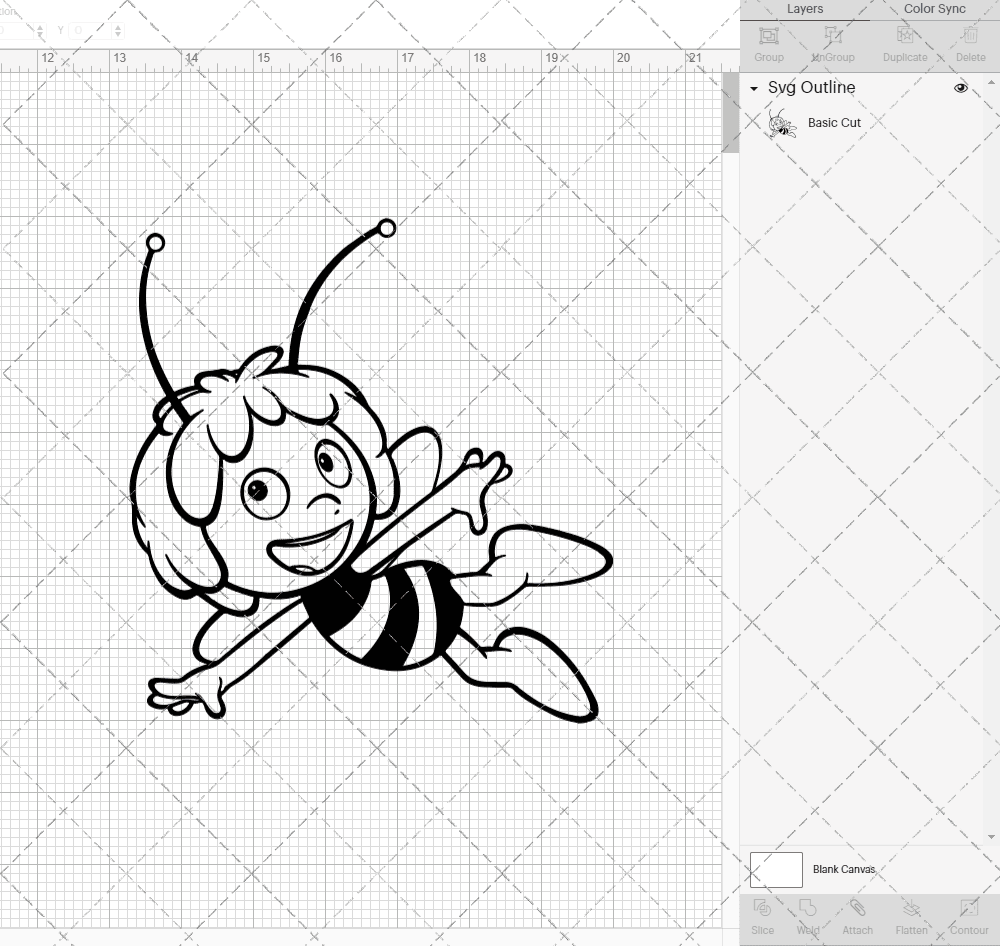 Maya the Bee 002, Svg, Dxf, Eps, Png SvgShopArt