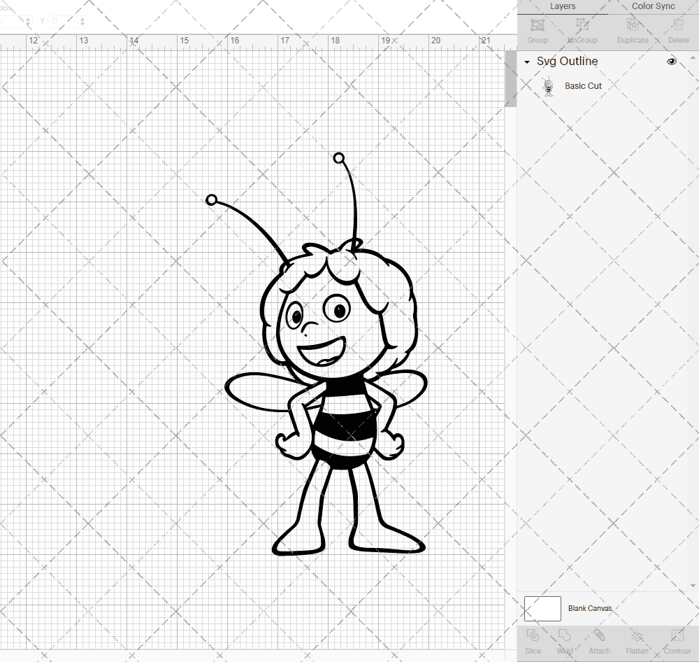 Maya the Bee 003, Svg, Dxf, Eps, Png SvgShopArt
