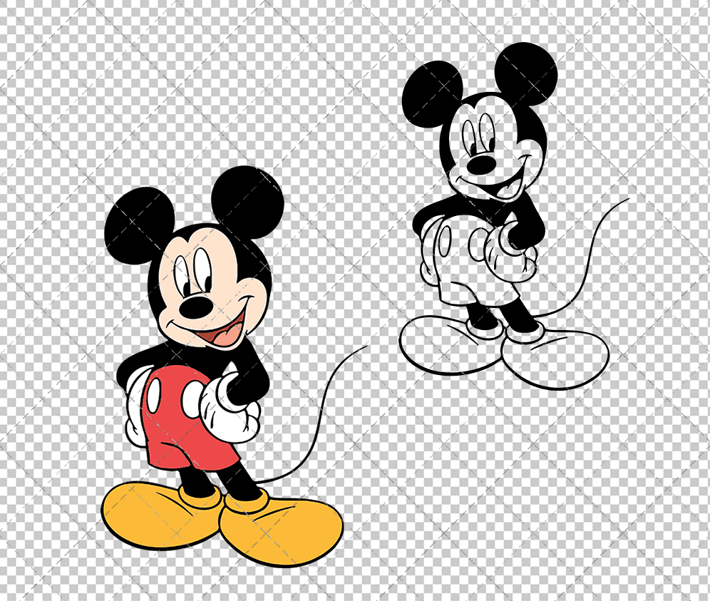 Mickey Mouse 006, Svg, Dxf, Eps, Png SvgShopArt