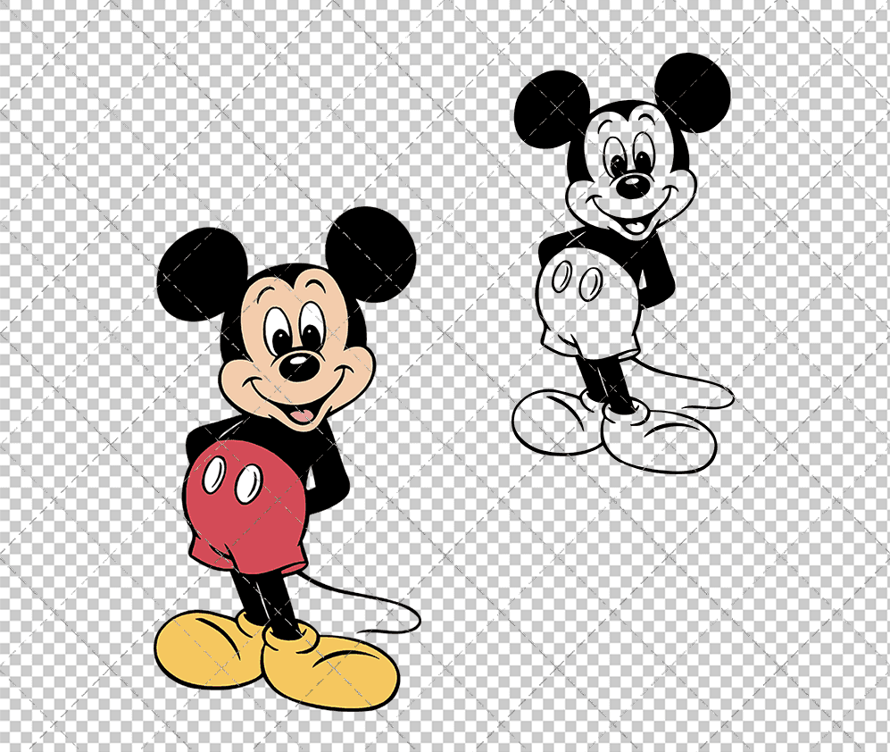 Mickey Mouse 007, Svg, Dxf, Eps, Png SvgShopArt
