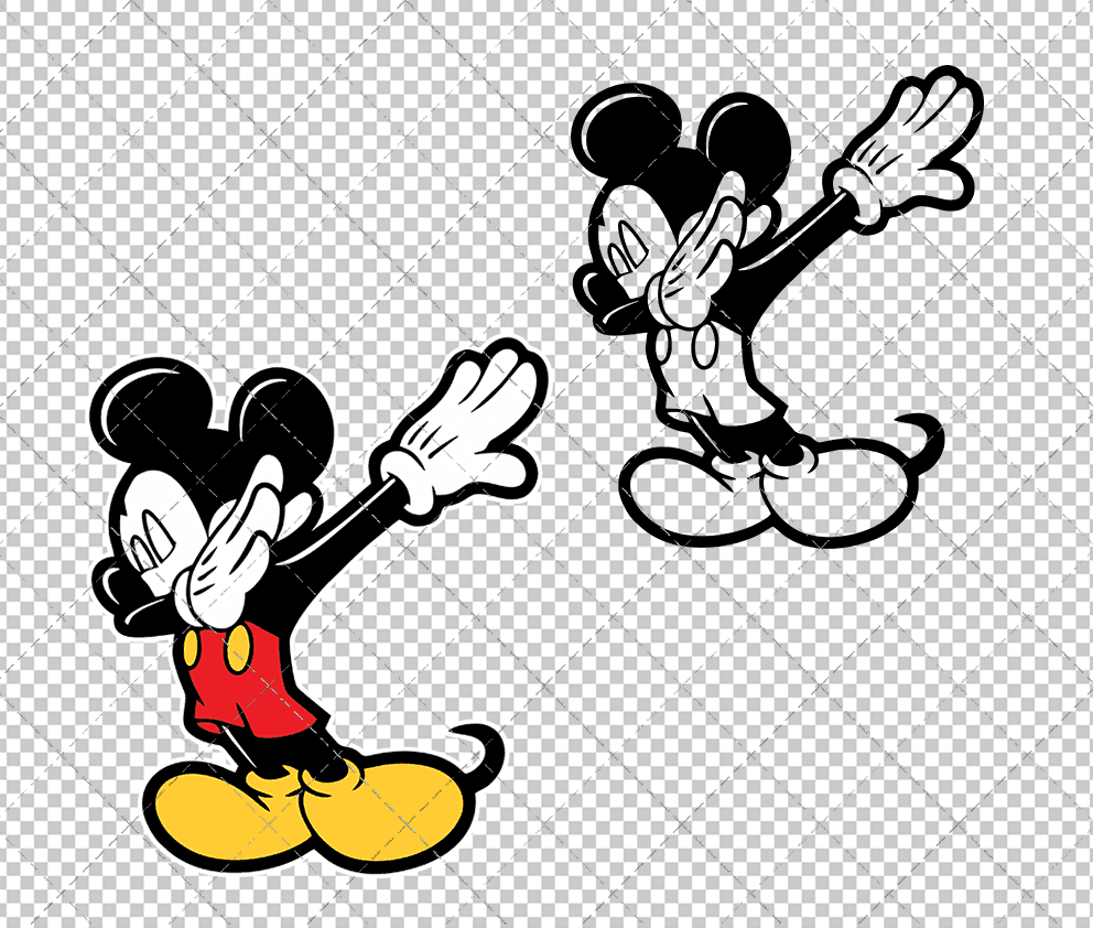 Mickey Mouse 012, Svg, Dxf, Eps, Png SvgShopArt