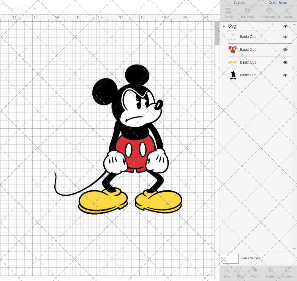 Mickey Mouse Classic 002, Svg, Dxf, Eps, Png SvgShopArt
