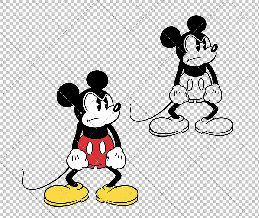 Mickey Mouse Classic 002, Svg, Dxf, Eps, Png SvgShopArt