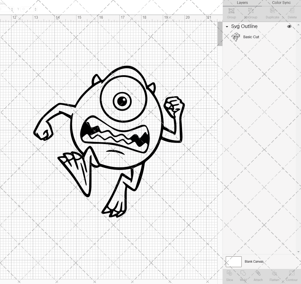 Mike Wazowski - Monsters University 004, Svg, Dxf, Eps, Png SvgShopArt