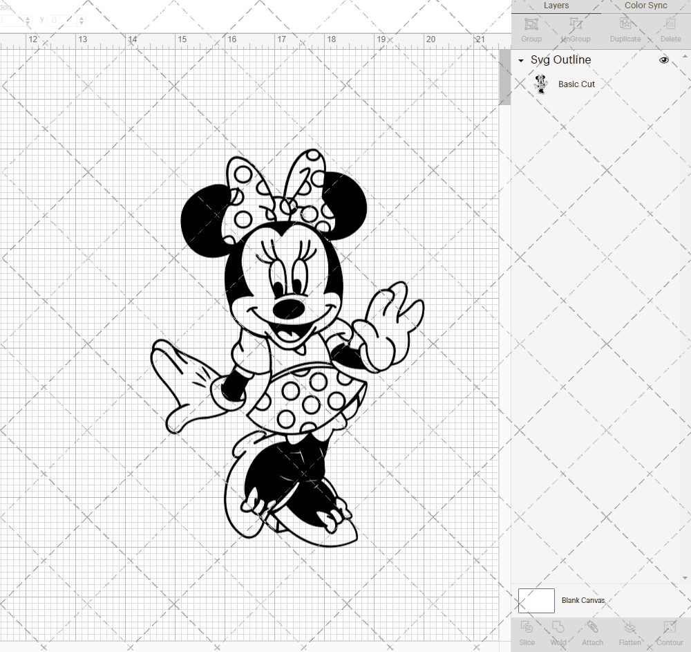 Minnie Mouse 004, Svg, Dxf, Eps, Png SvgShopArt