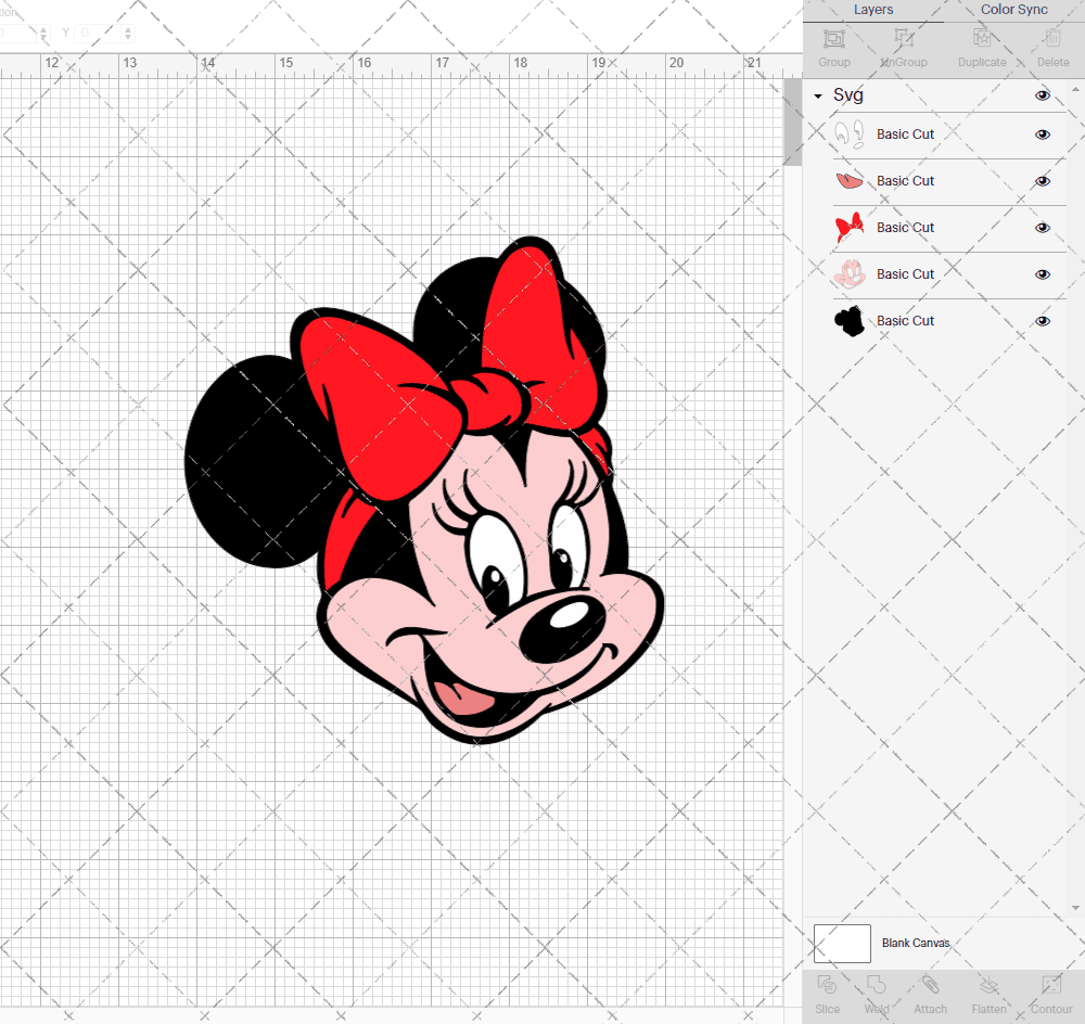 Minnie Mouse 008, Svg, Dxf, Eps, Png SvgShopArt