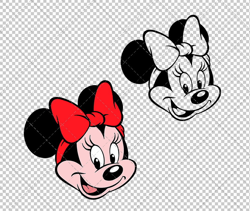 Minnie Mouse 008, Svg, Dxf, Eps, Png SvgShopArt