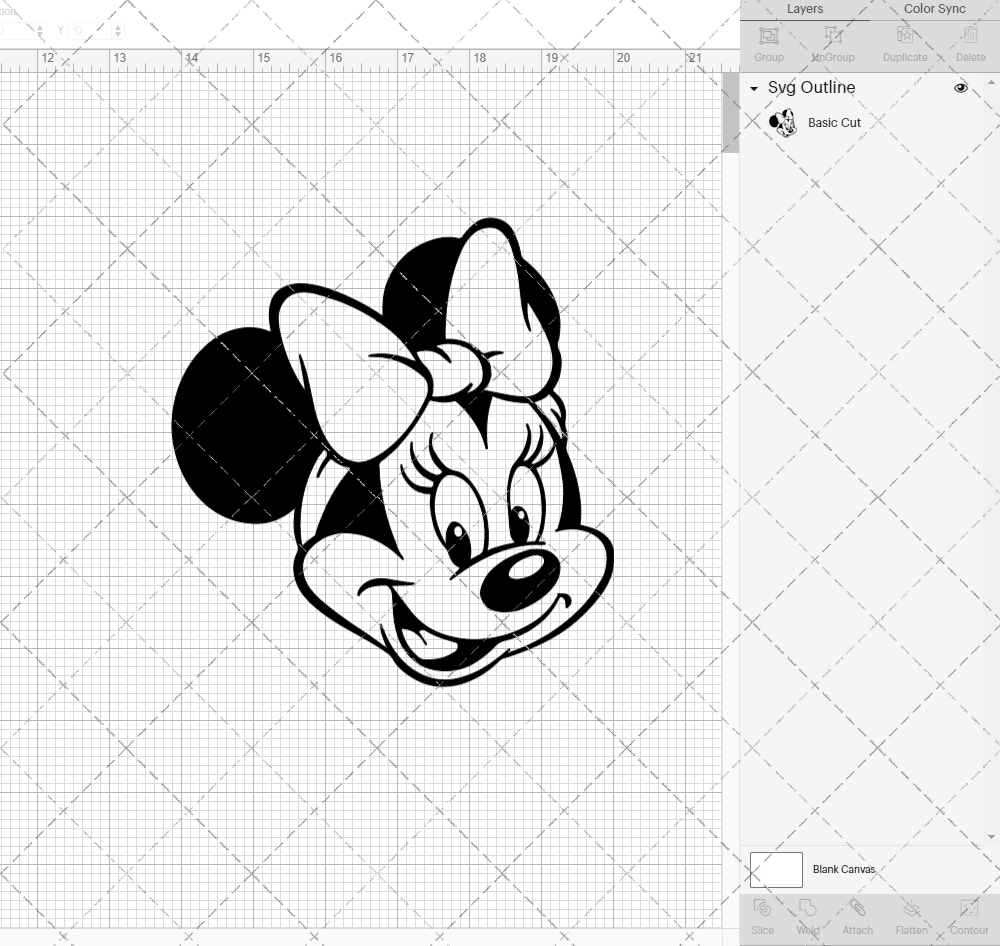 Minnie Mouse 008, Svg, Dxf, Eps, Png SvgShopArt