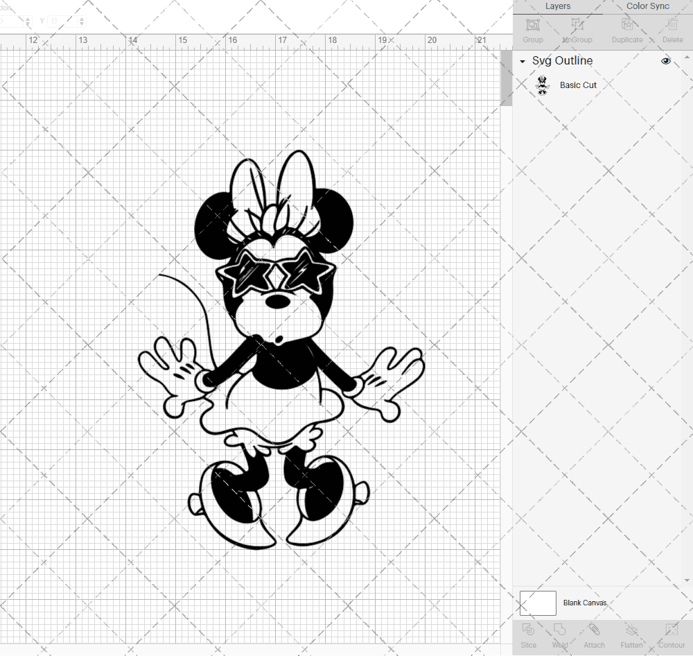 Minnie Mouse Classic 003, Svg, Dxf, Eps, Png SvgShopArt
