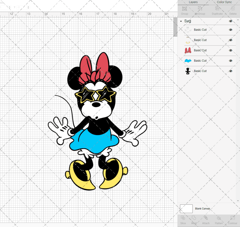 Minnie Mouse Classic 003, Svg, Dxf, Eps, Png SvgShopArt