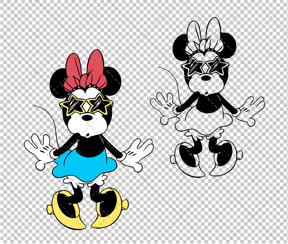 Minnie Mouse Classic 003, Svg, Dxf, Eps, Png SvgShopArt