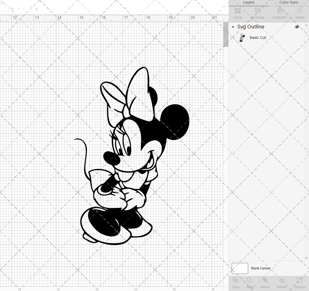 Minnie Mouse, Svg, Dxf, Eps, Png SvgShopArt