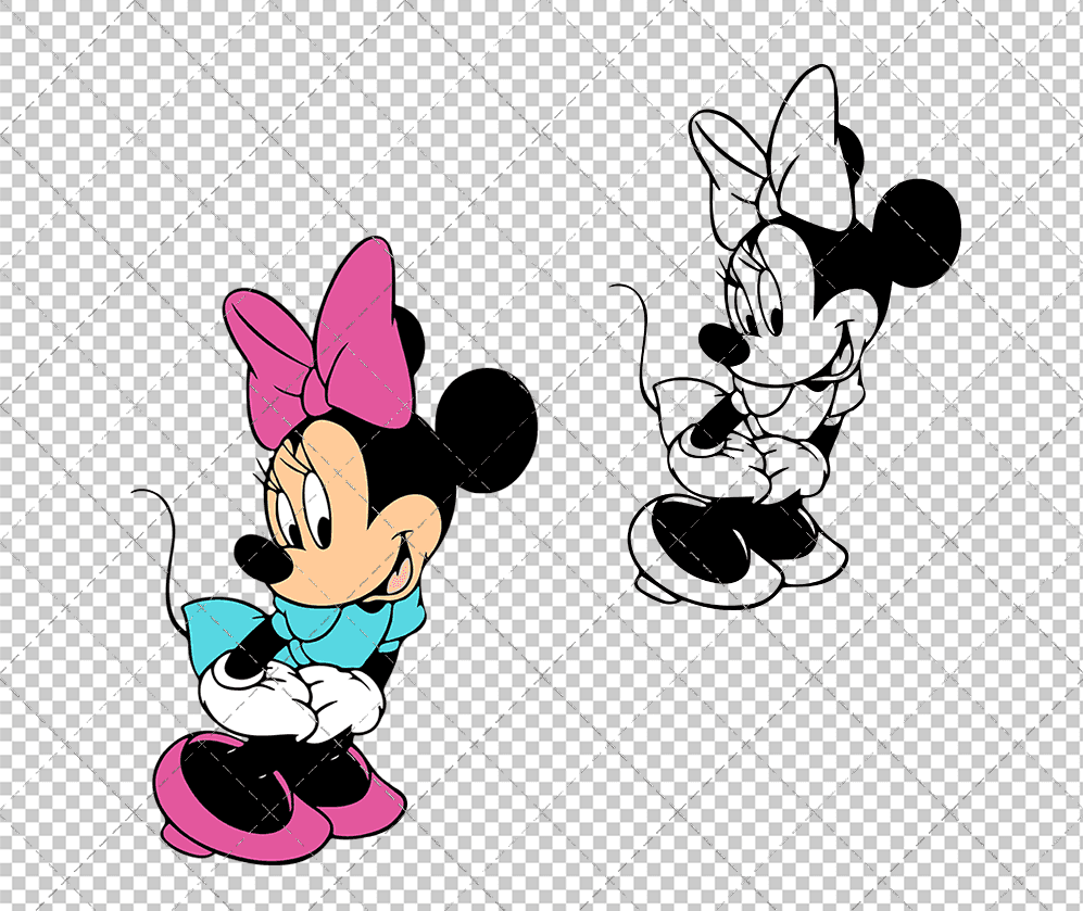 Minnie Mouse, Svg, Dxf, Eps, Png SvgShopArt