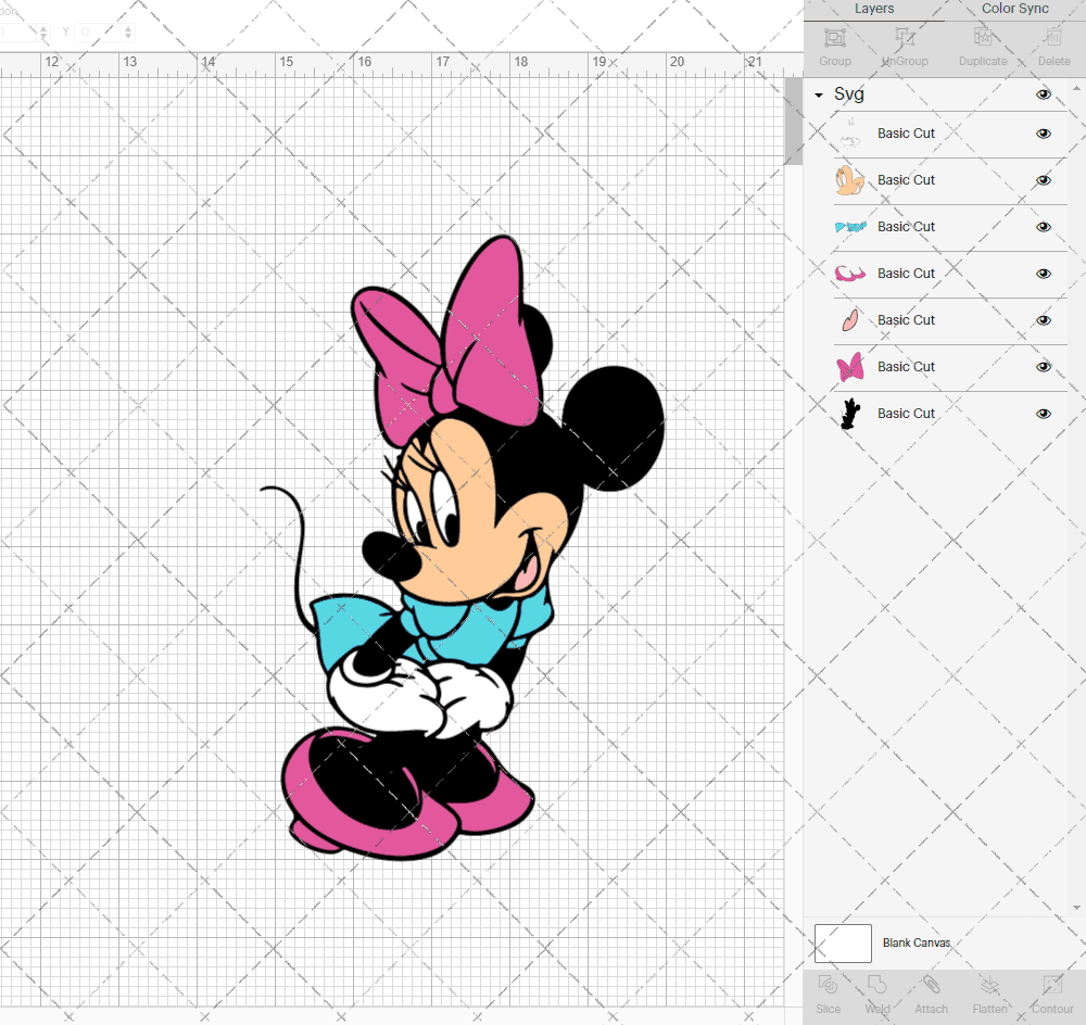 Minnie Mouse, Svg, Dxf, Eps, Png SvgShopArt