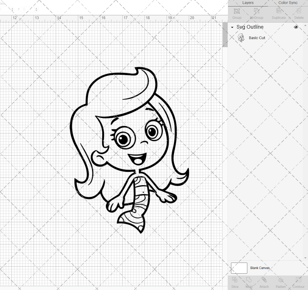 Molly - Bubble Guppies, Svg, Dxf, Eps, Png SvgShopArt