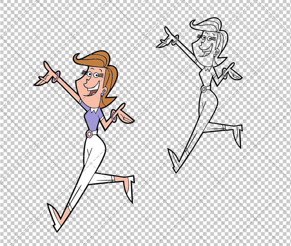 Mrs Turner - The Fairly Odd Parents, Svg, Dxf, Eps, Png SvgShopArt