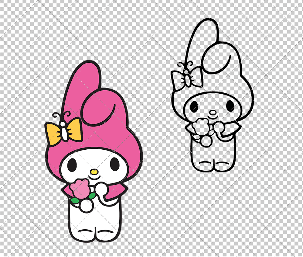 My Melody - Sanrio, Svg, Dxf, Eps, Png SvgShopArt