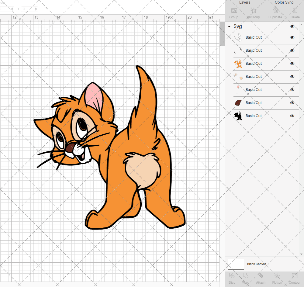 Oliver - Oliver and Company 002, Svg, Dxf, Eps, Png SvgShopArt