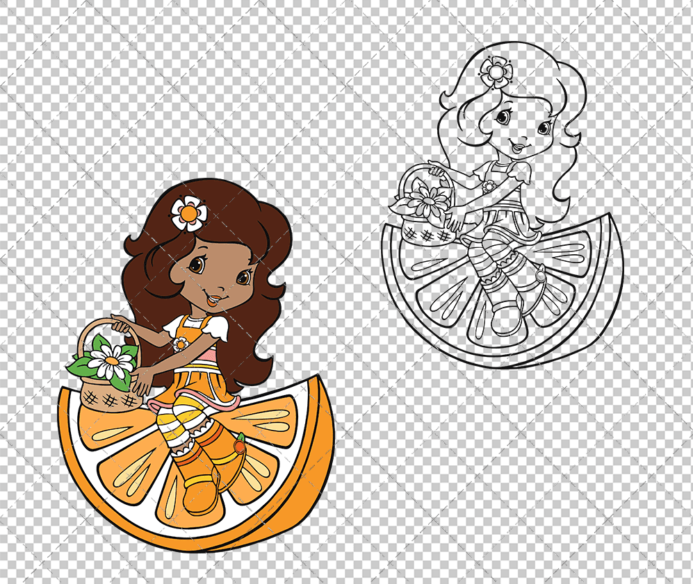 Orange Blossom - Strawberry Shortcake, Svg, Dxf, Eps, Png SvgShopArt