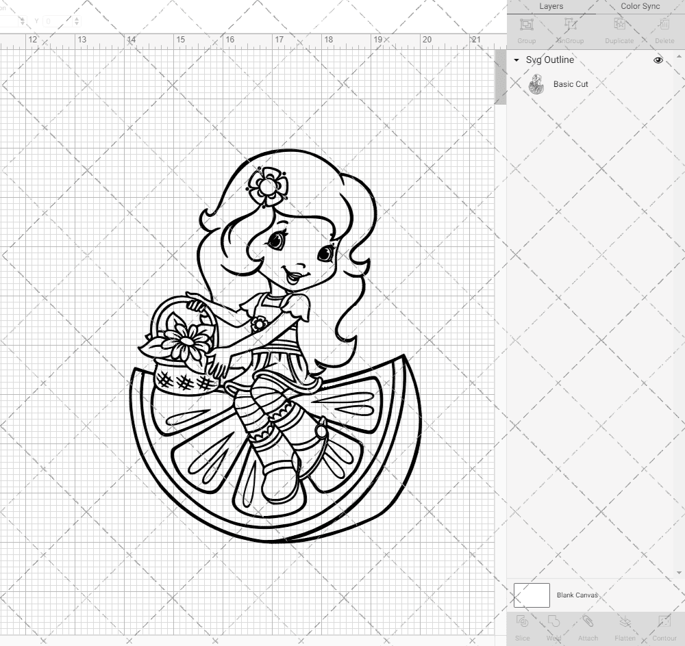 Orange Blossom - Strawberry Shortcake, Svg, Dxf, Eps, Png SvgShopArt