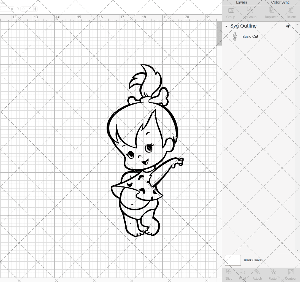 Pebbles Flintstone - The Flintstone, Svg, Dxf, Eps, Png SvgShopArt