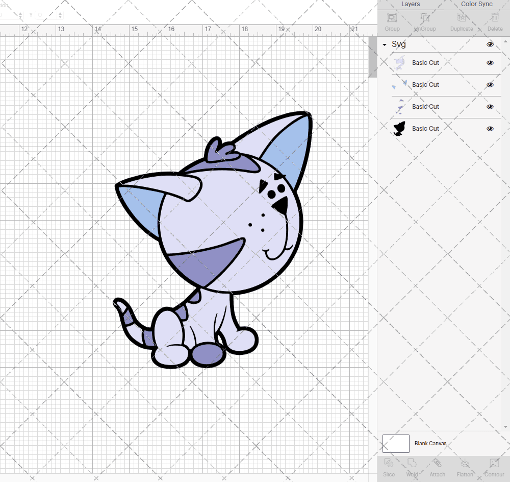 Periwinkle - Blue's Clues, Svg, Dxf, Eps, Png SvgShopArt