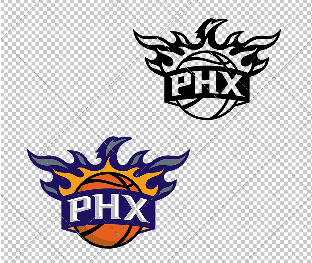 Phoenix Suns Alternate 2013, Svg, Dxf, Eps, Png - SvgShopArt