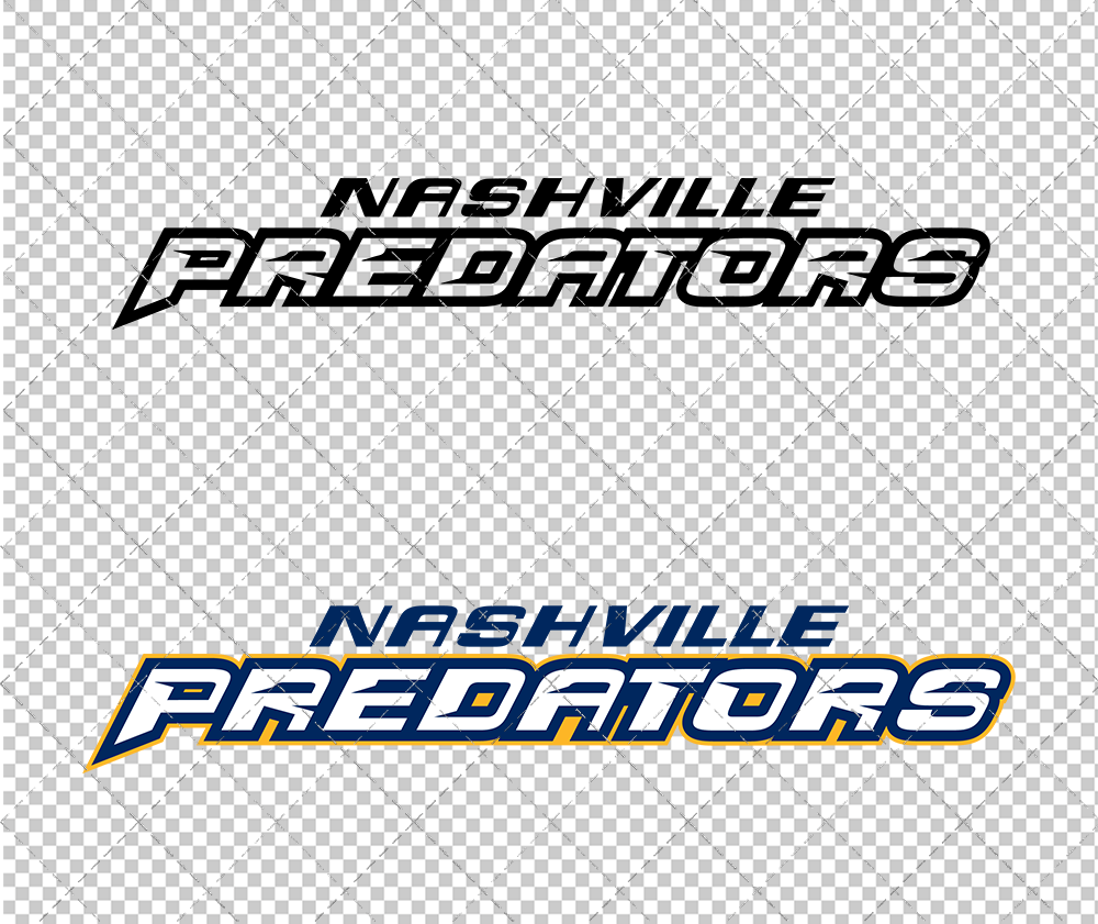 Nashville Predators Wordmark 1998, Svg, Dxf, Eps, Png - SvgShopArt