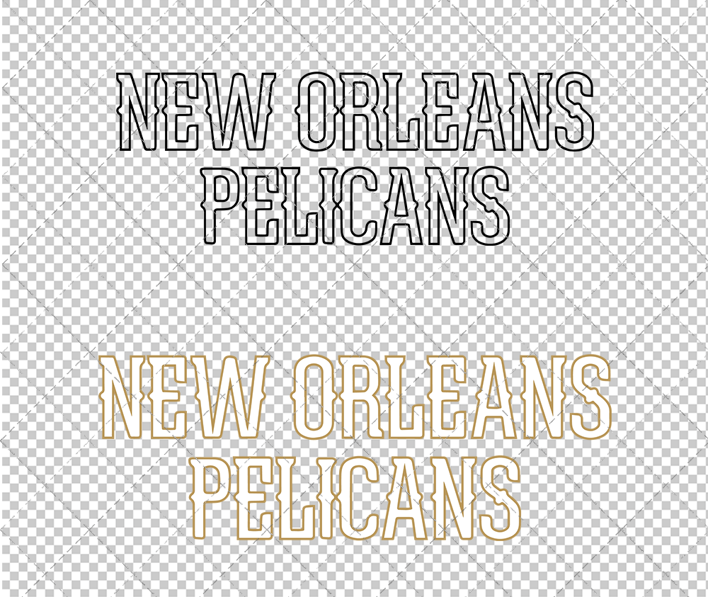 New Orleans Pelicans Wordmark 2013 002, Svg, Dxf, Eps, Png - SvgShopArt
