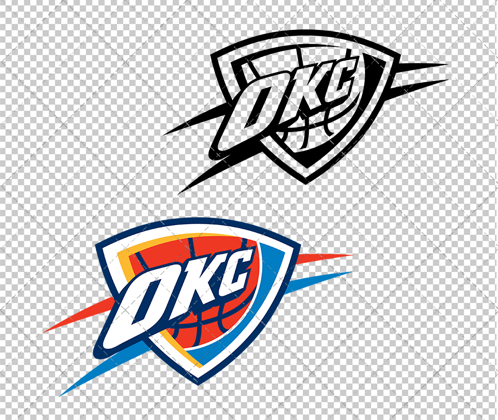 Oklahoma City Thunder Alternate 2008, Svg, Dxf, Eps, Png - SvgShopArt